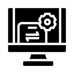 computer glyph icon