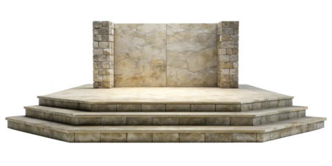 Stone Stage with Steps