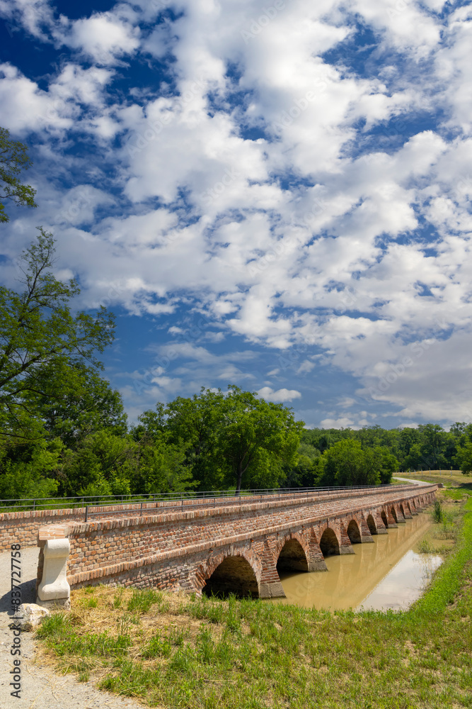 Canvas Prints portz insel bridge near mikulov, southern moravia, czech republic