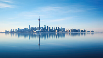 Obraz premium Tranquil Toronto Skyline Reflection