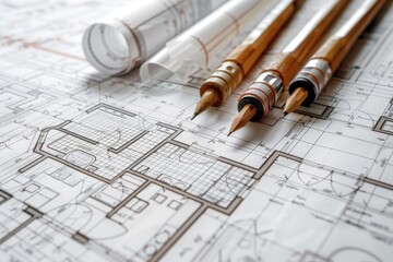 Architectural plans of a dwelling