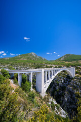 Pont de l'Artuby bridge, Canyon of Verdon River (Verdon Gorge) in Provence, France