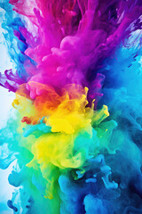 Vivid Color Burst - Abstract Art Background