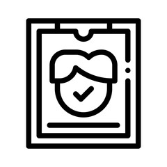 check list line icon