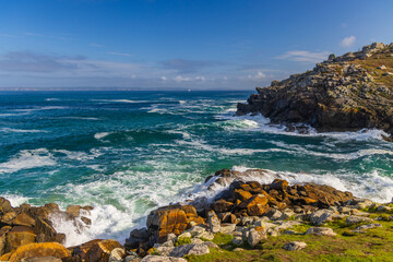 Landscape near Phare du Millier, Beuzec-Cap-Sizu, Brittany, France
