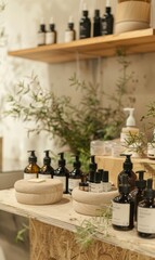 Pop-up shop selling organic skincare products
