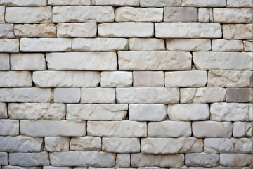Obraz premium Limestone wall background, texture stone brick