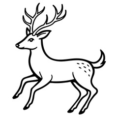 silhouette of a deer