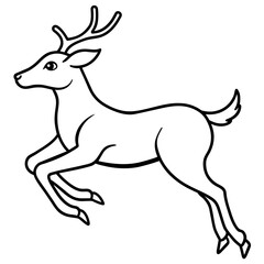 silhouette of a deer