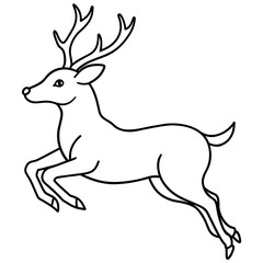 deer silhouette vector