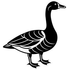 Goose vector art illustration white background