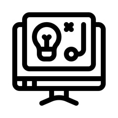 strategy line icon