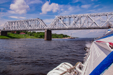 River Crossing with Metal Bridge