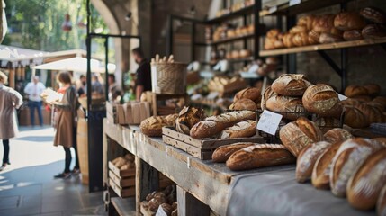 Pop-up shop selling homemade bread