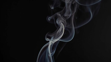 smoke on dark background.Ai generative
