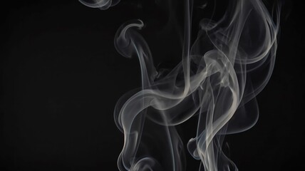 smoke on dark background.Ai generative