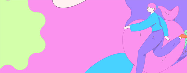 3.12 International Women's Day professional women flat character vector concept operation hand drawn illustration
