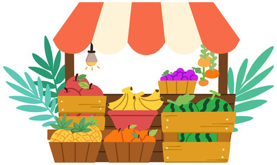 Obraz premium fresh fruit shop