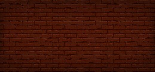 Brown brick wall horizontal background for smartphone