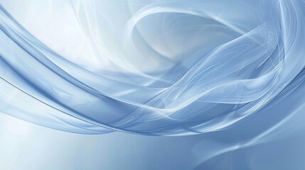 Fototapeta premium High-Tech Futuristic Blue Poster Background with Translucent Halo and Curving Lines Glowing with Soft Ethereal Light, Representing Advanced Technology and Innovation