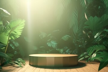 Tropical Jungle Showcase with Sunlight