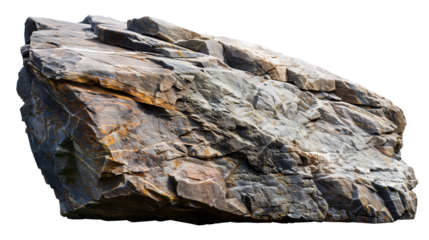 Big rock isolated on transparent background