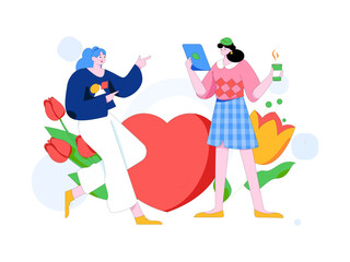 3.12 International Women's Day professional women flat character vector concept operation hand drawn illustration
