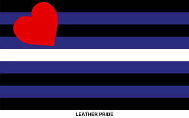 Flag of LEATHER PRIDE, LEATHER PRIDE flag