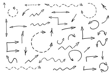 Collection easy editable vector arrows for design