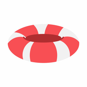 recommend clip art: Inflatable water toy for pool vector cartoon illustration isolated on a white background.