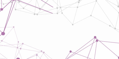 Abstract connecting dots and lines with geometric background. Geometric plexus structure cybernetic concept. Internet connection network high digital technology with connecting points and lines.