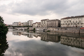 Fototapeta premium Torino - Murazzi del Po
