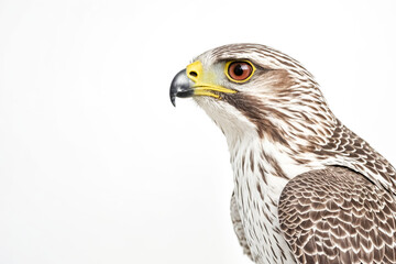 Close-up of a Hawk's Head and Feathers