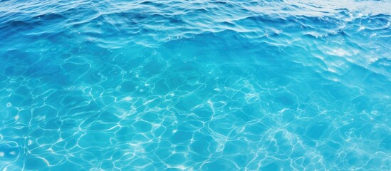 Fototapeta premium Texture of transparent seawater with copy space image.