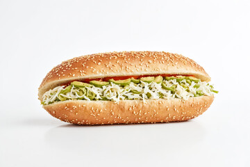 Sesame Seed Bun with Avocado and Mozzarella