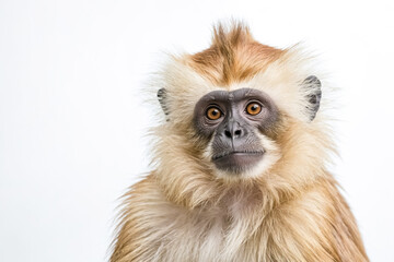 Obraz premium Close-up of a Curious Langur Monkey's Face