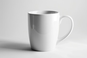 Fototapeta premium White ceramic mug on white background