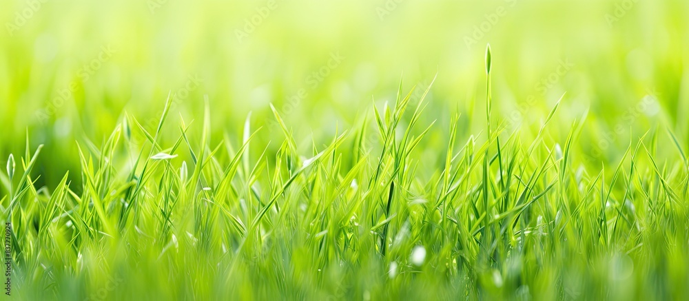 Aufkleber green grass abstract nature background with copy space image.