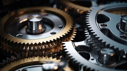 Interlocking Gears in Industrial Machine