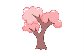 Spring Trip Flat Sticker Design