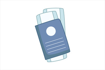 Spring Trip Flat Sticker Design