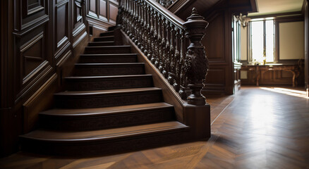 Ornate Baroque Staircase in Opulent Historical Interior