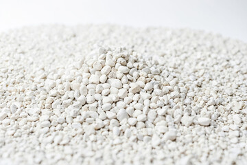 White pebbles background