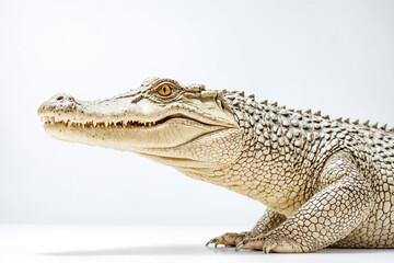 Naklejka premium Close-up of a Young Alligator's Face