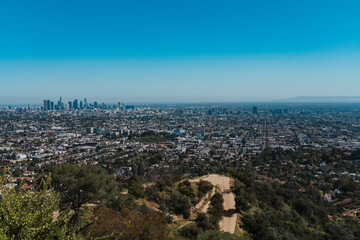 Skyline  Los Angeles, Griffith Observatory, California. Los Angeles, often referred to by its initials L.A., is the most populous city in the U.S. state of California.
