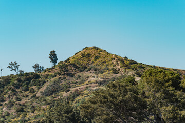 Griffith Park Observatory Trails Peak, Griffith Observatory, Los Angeles, California. Santa Monica Mountains


