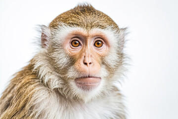 Close-up Portrait of a Monkey with Curious Eyes