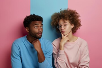 Man woman pose photo