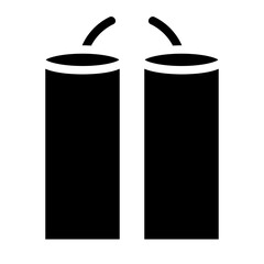 firecracker solid icon style