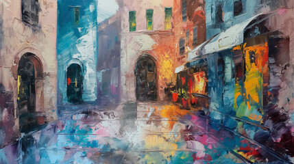 Fototapeta premium oil painting images